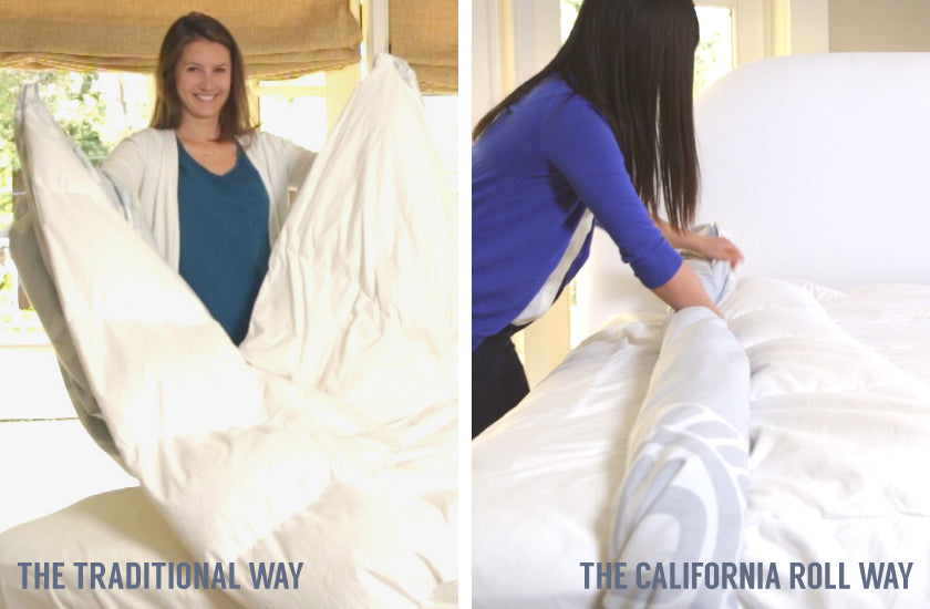 How to put on a duvet cover