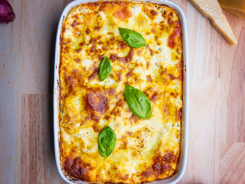 Delicious Lasagna Ready to Serve