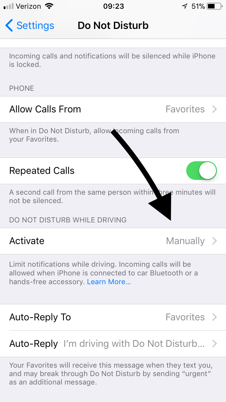 How to turn on Do Not Disturb mode